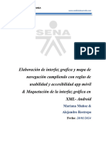 Elaboración de Interfaz Grafica y Mapa de Navegación Cumpliendo Con Reglas de Usabilidad y Accesibilidad App Móvil