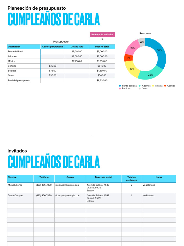 Plan De Fiestas 3 Pdf