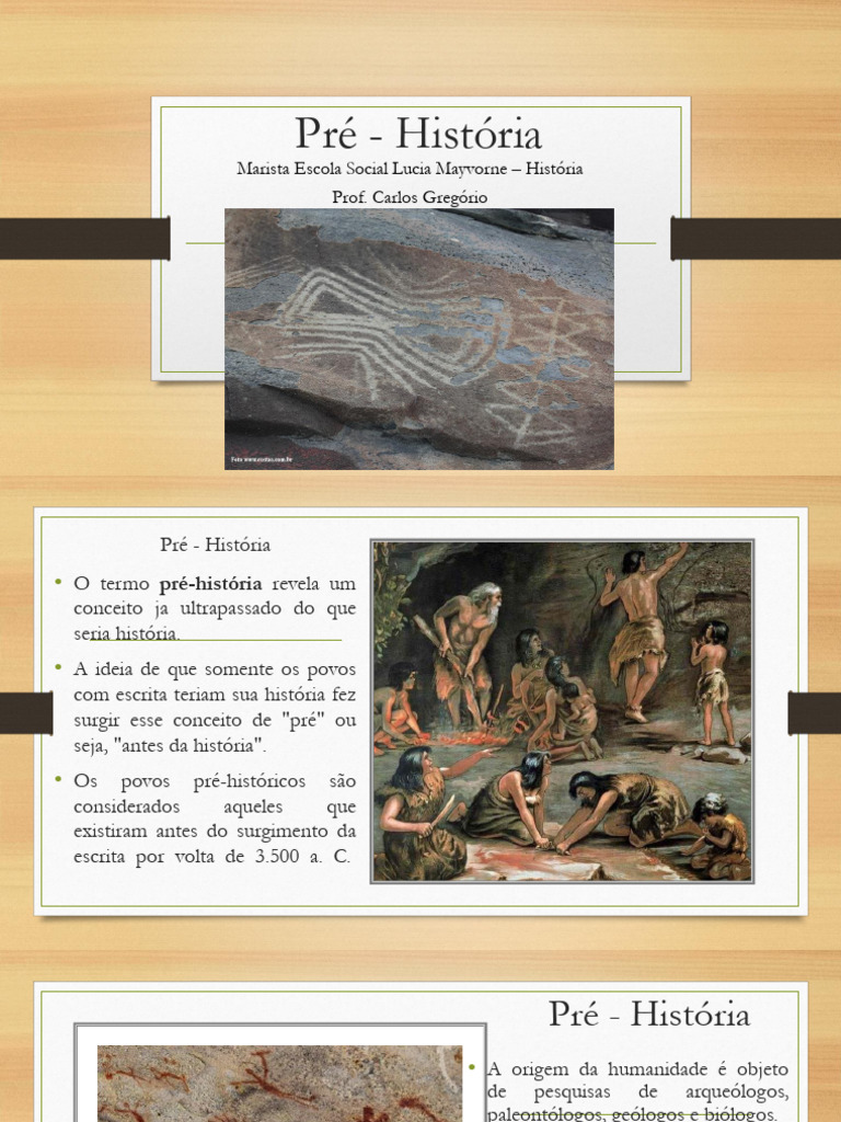 Divisão e Características da Pré-História | PDF | Paleolítico | Neolítico