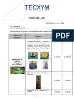 Proforma p014 - 2024 - Megafun - Sr. Erick Andrade - Serv Reparacion Inflables