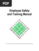 EXAMPLE Safety Plan Employee Training Manual 1