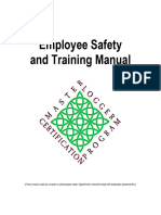 EXAMPLE Safety Plan Employee Training Manual 1