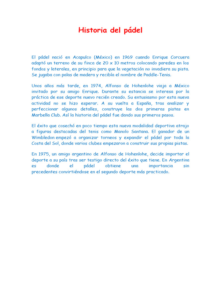 Padel | PDF