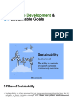 Sustainable Development & UN Sustainable Goals (I)