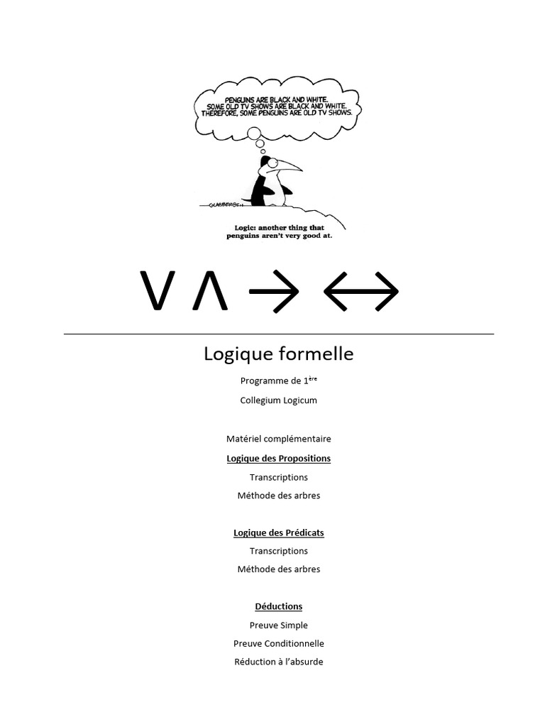 Introduction à la logique formelle | PDF | Logique mathématique ...