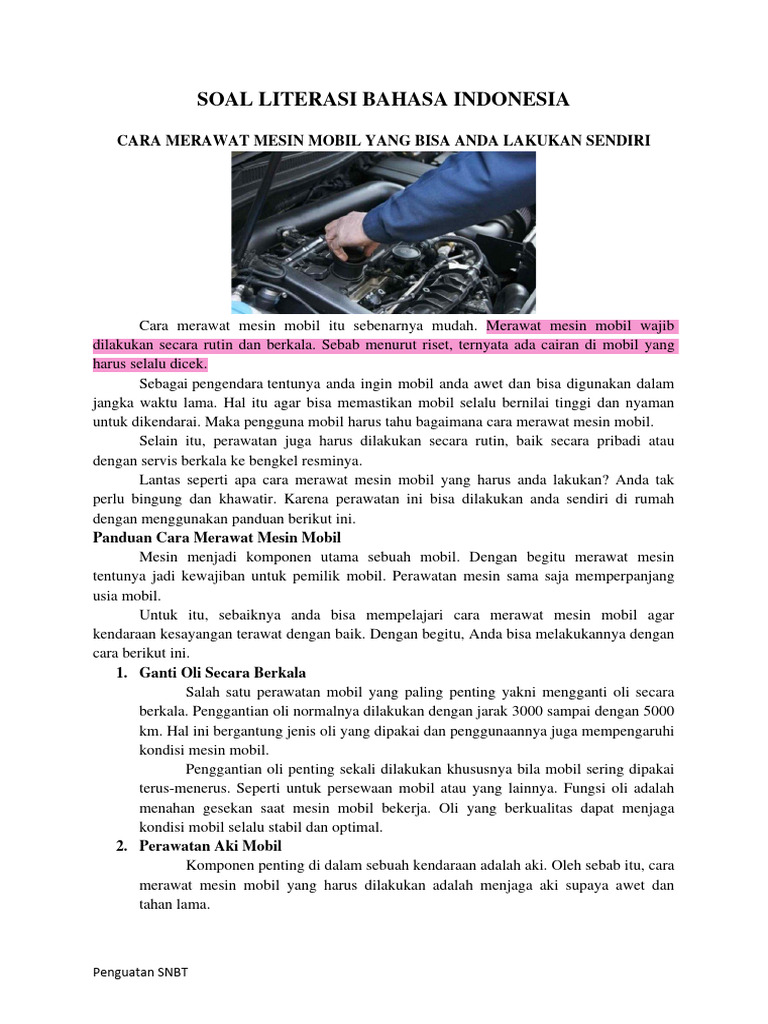 Soal Literasi Bahasa Indonesia Pdf