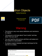 Pythonlearn 14 Objects
