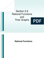 Section 2.6 Rational Functions and Their Graphs