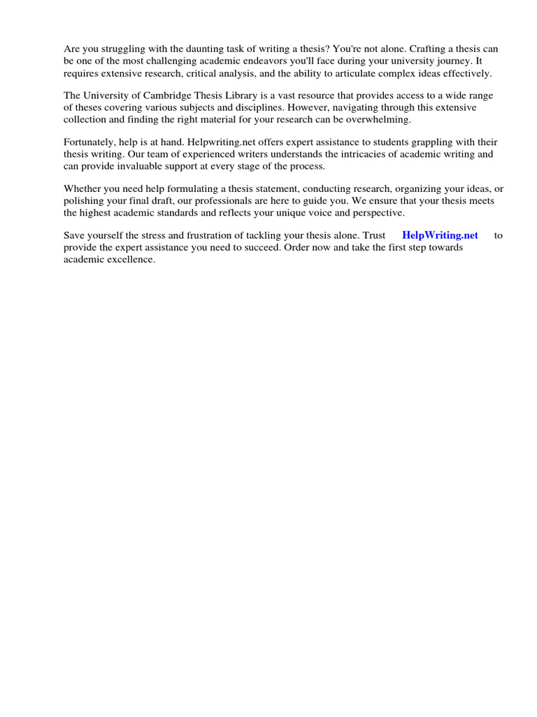 University of cambridge thesis library download free pdf thesis