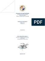 Strength of Materials Plate No. 1