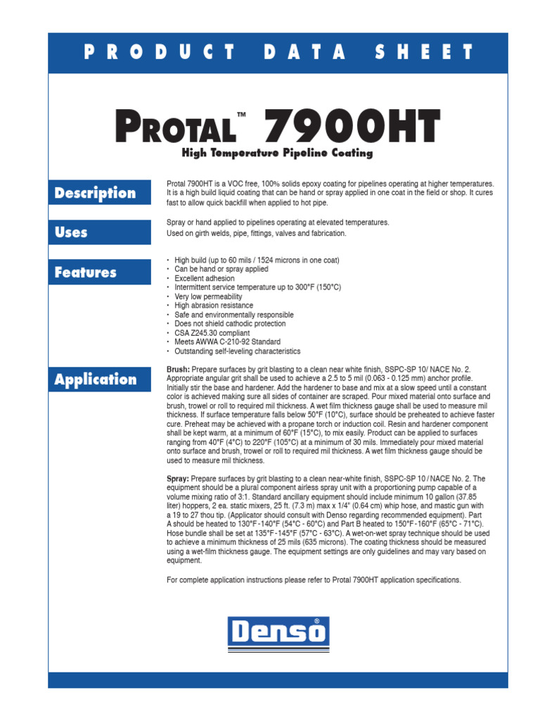 Denso Protal 7900HT | PDF