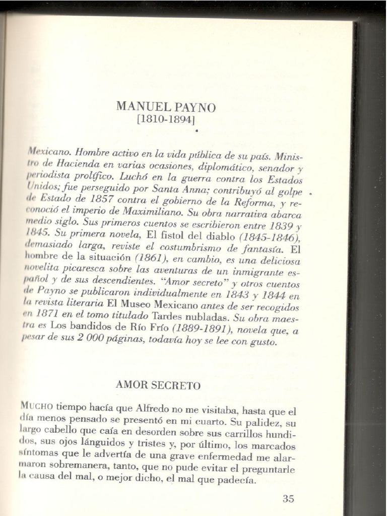 Payno-M. Amor Secreto | PDF