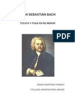 J.S.BACH, Historia y Partitura de Tocata y Fuga en Re Menor, JOSEFA MARTÍNEZ FRANCH