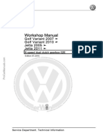 Volkswagen 6 Speed Dual Clutch Gearbox 02e Workshop Manual Edition 072010 Mex5r006620