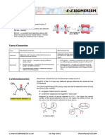 Lesson 1 - EZ Isomers HW Chemsheets