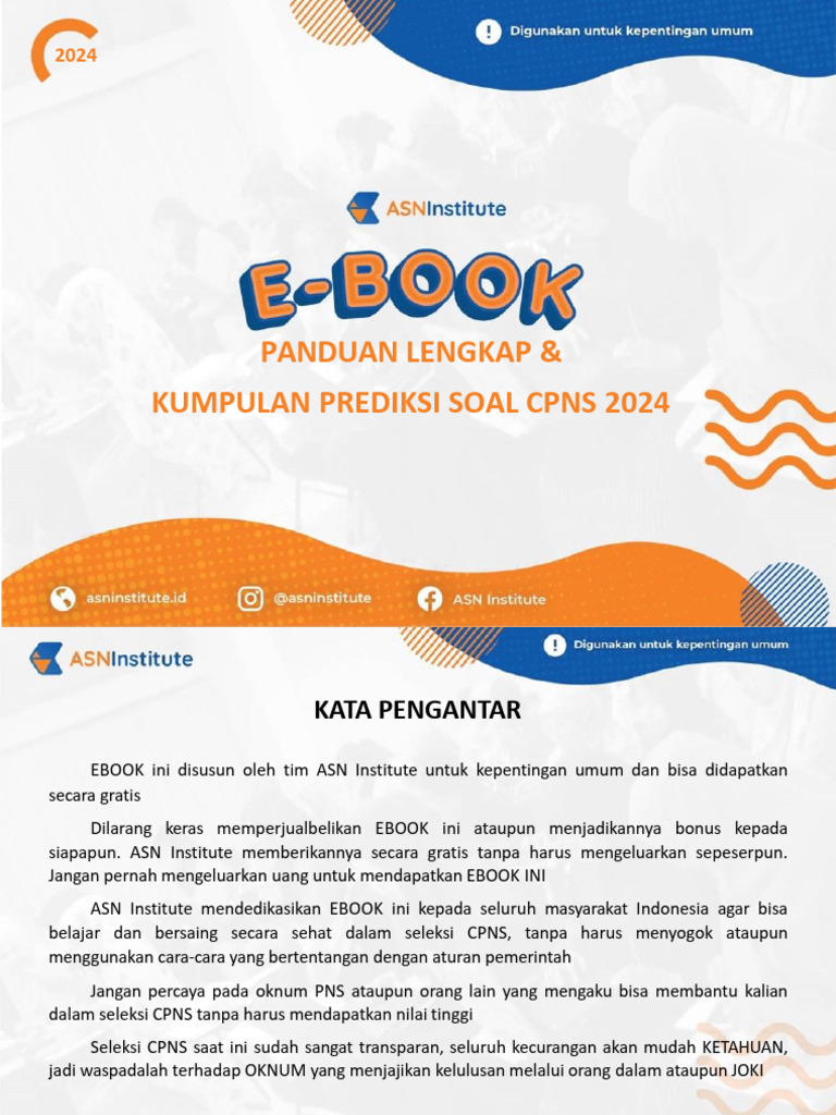 E-Book Cpns 2024 Terbaru | PDF