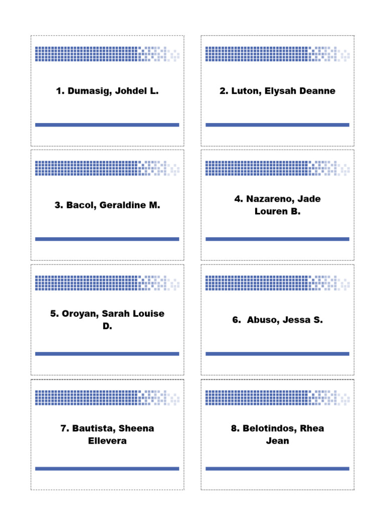 Numbers and Names | PDF