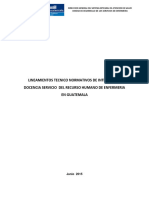 Lineamientos Técnico Normativos de Integración Docencia Servicio