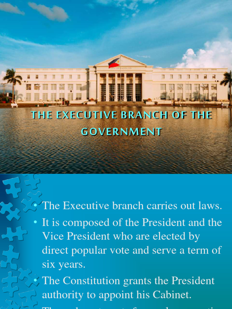 Lesson 7 Functions of Executive Branch PDF