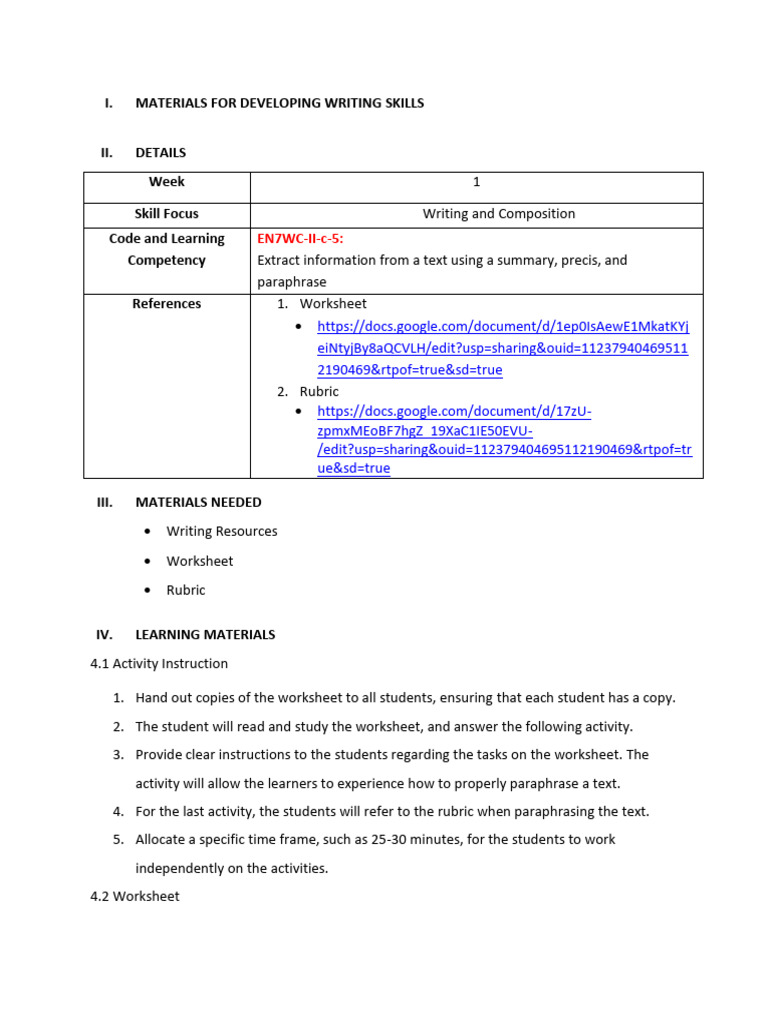 Language Learning Material For Writing | PDF | Climate Change | Plagiarism