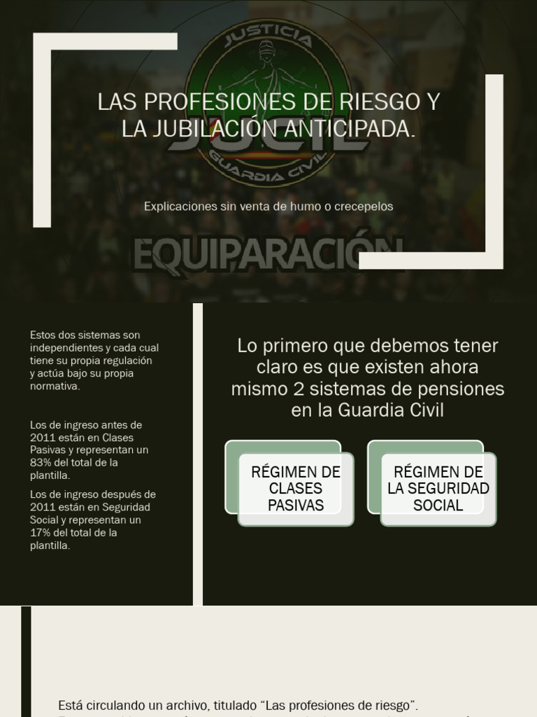 Las Profesiones de Riesgo y La Jubilación Anticipada | PDF | Finanzas y ...