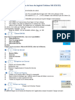 Manipulations de Base Du Logiciel Tableur MS EXCEL