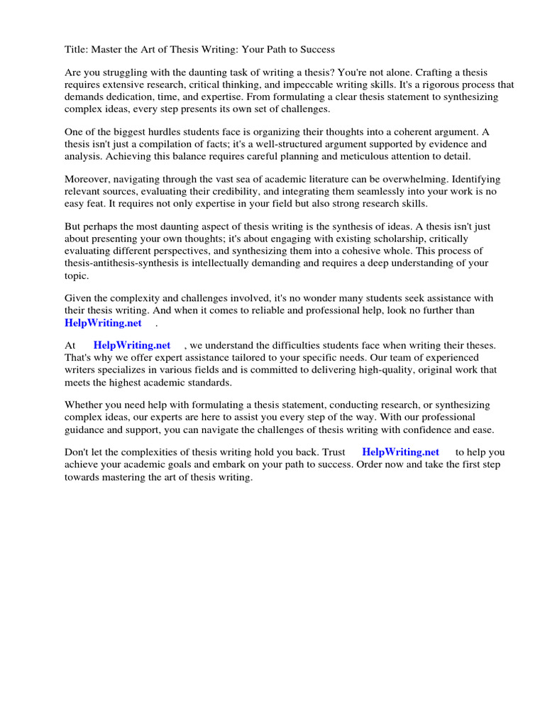 Essay Writing Thesis Antithesis Synthesis | PDF | Dialectic | Thesis