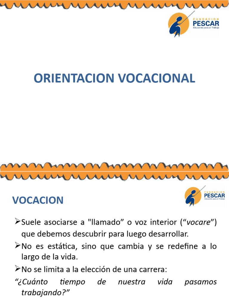 Orientación Vocacional | PDF | Crecimiento personal y profesional | Arte