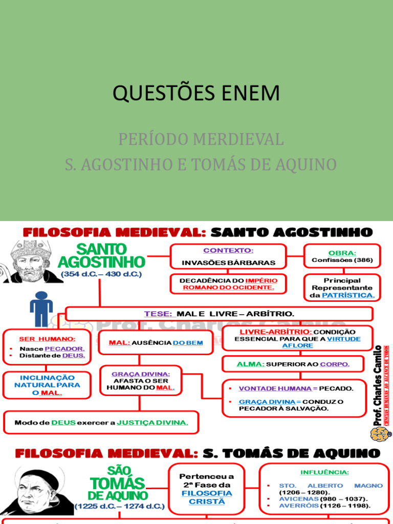 Questões ENEM sobre Filosofia Medieval | PDF