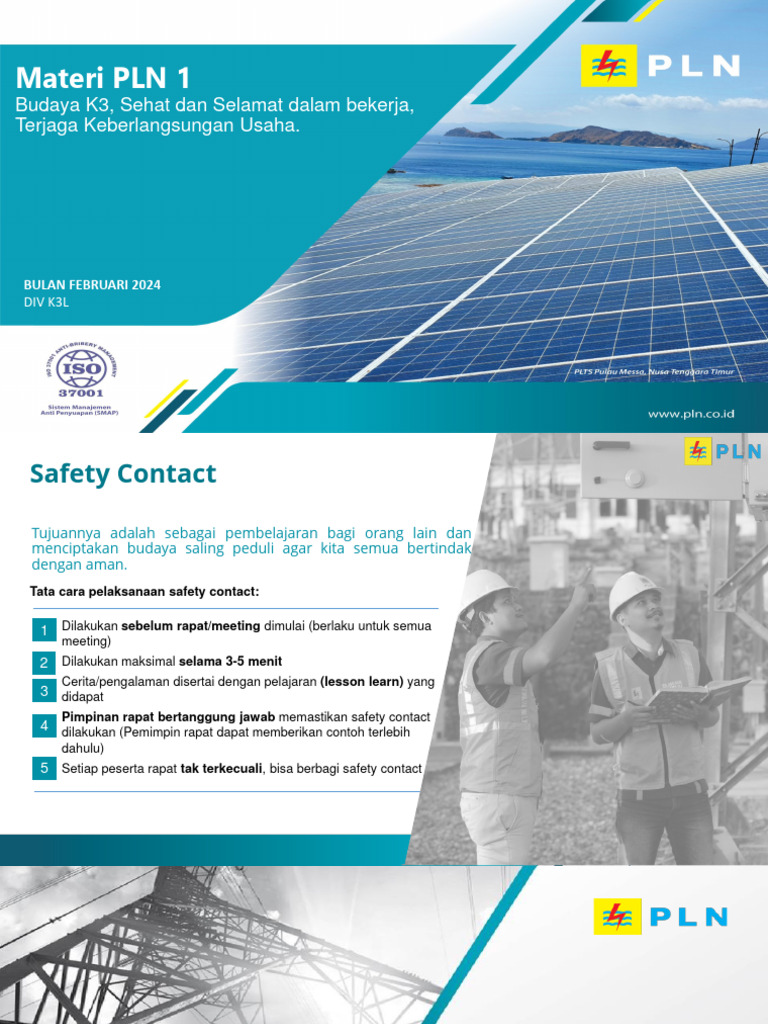 Budaya K3 dan PLN Life Saving Rules | PDF | Indikator Kinerja | Analitik