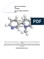 Instructivo de Laboratorio de Química Orgánica 1 Primer Semestre de 2024 Version A Publicar