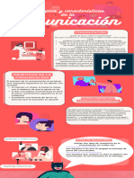 Infografía Técnicas de Comunicación Ilustrado Rojo