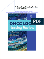 Ebook Ebook PDF Oncology Nursing Review 6Th Edition All Chapter PDF Docx Kindle