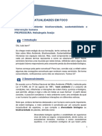 Texto Base - Seminário 3 M4 - Meio Ambiente - Biodiversidade, Sustentabilidade e Intervenção Humana