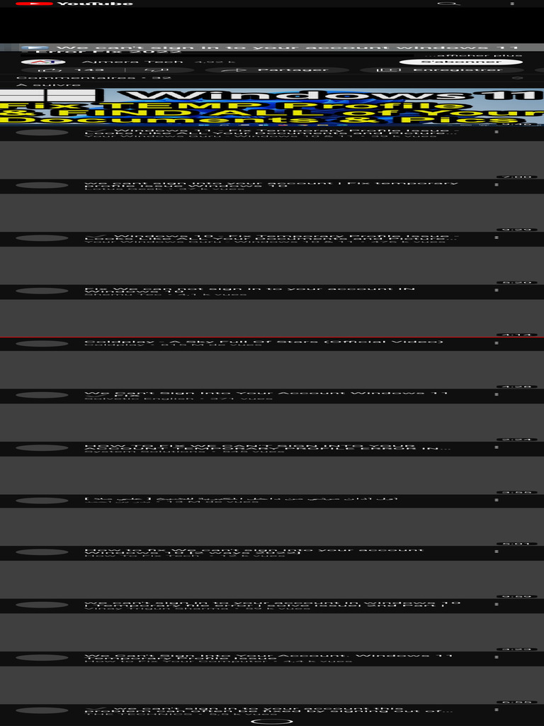 windows 11 sign in problems