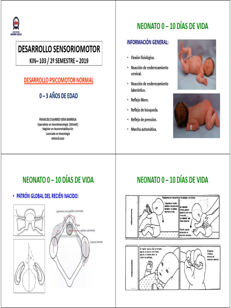 Desarrollo Psicomotor Normal de 0 - 3 Años de Edad | PDF