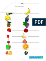 Écris Le Nom de Chaque Fruit Inter Web