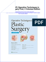 Ebook Ebook PDF Operative Techniques in Plastic Surgery First 3 Volumes Edition All Chapter PDF Docx Kindle
