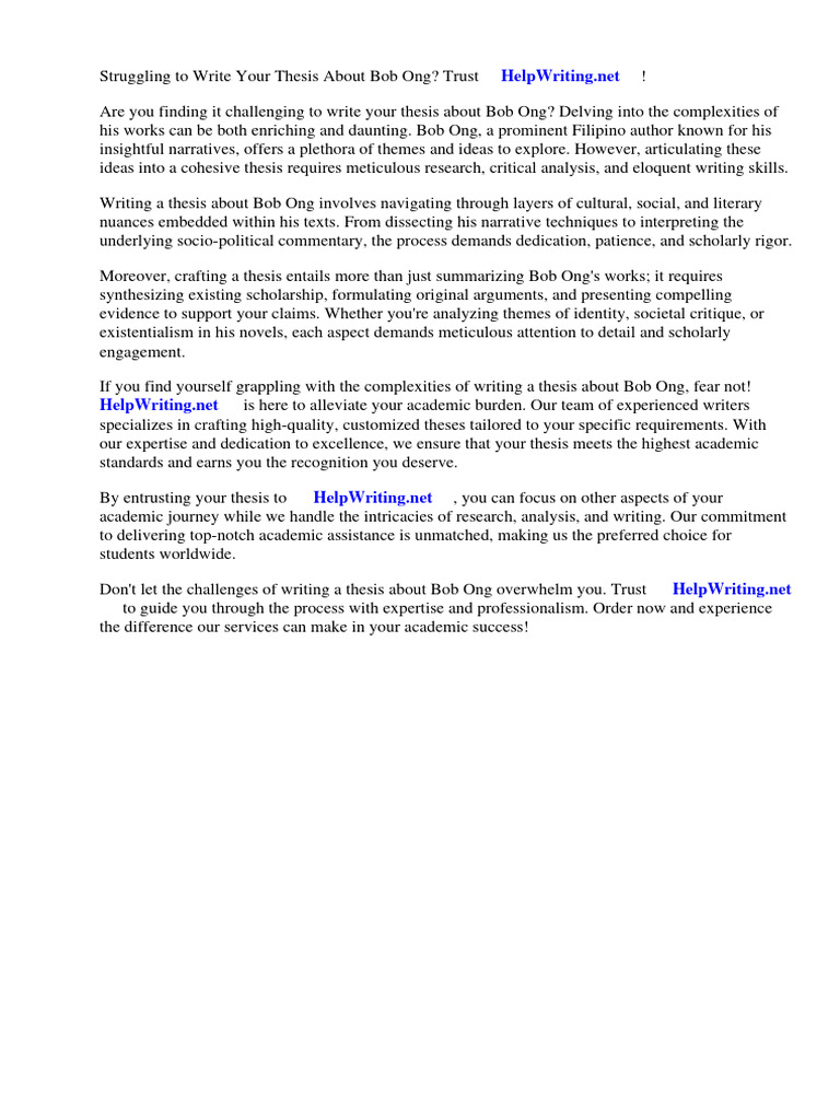 Thesis About Bob Ong | PDF | Social Science | Language Arts \u0026 Discipline, image size:768x1024