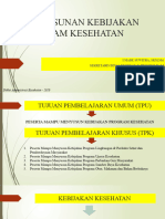 Sekdis - PENYUSUNAN KEBIJAKAN PROGRAM KESEHATAN