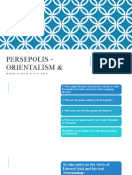 Persepolis - Orientalism, Hegemony & Context Project