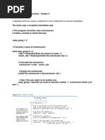 CP104 - Chapter 4 - Repetition Structures