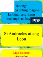 Filipino (Pagbibigay Kahulugan Sa Kilos NG Mga Tauhan Sa Napakinggang Kuwento)