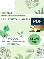 Modul Ajar IPA - Modul Sistem Organisasi Kehidupan - Fase D