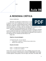 Aula 06: A Resenha Crítica