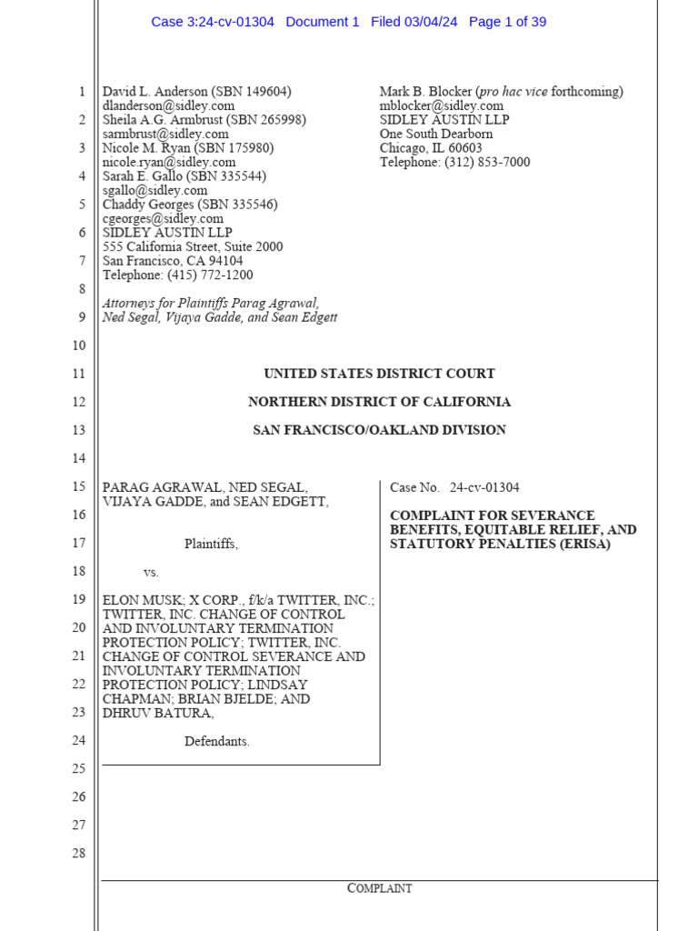 001 Complaint Package With Exs and Civil Coversheet | PDF | Lawsuit ...