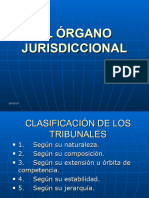 Organos Jurisdiccionales Clasificacion