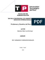 Ensayo de Problemas y Desafios Del Peru