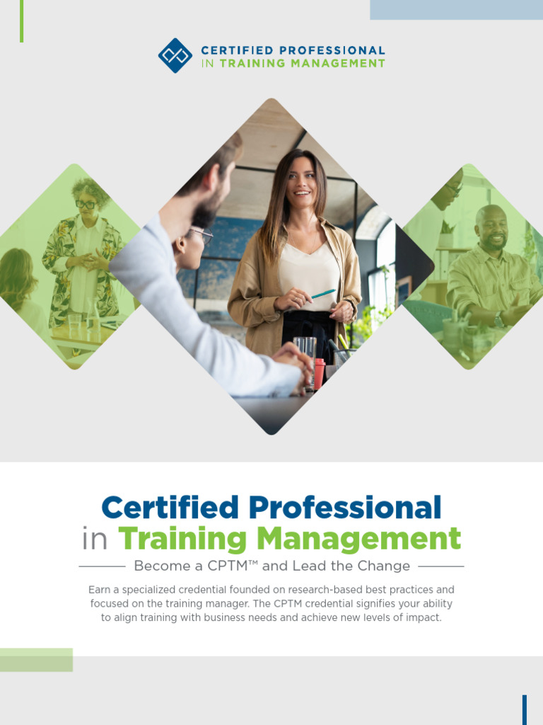 The Certified Professional in Training Management Program Brochure ...
