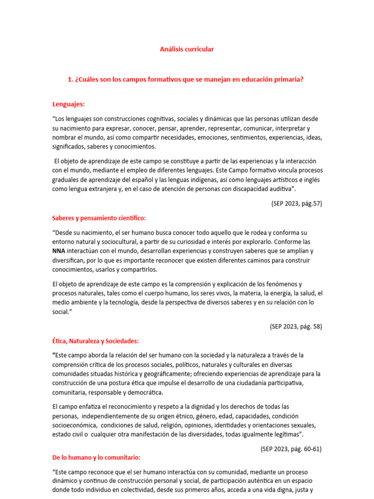 Análisis Curricular Descargar Gratis Pdf Aprendizaje Conocimiento